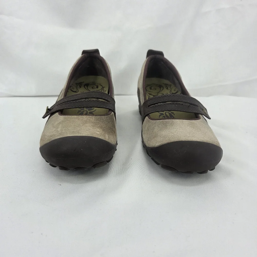 Merrell Women's Plaza Bandeau Dark Taupe suede Mary Jane sz 8